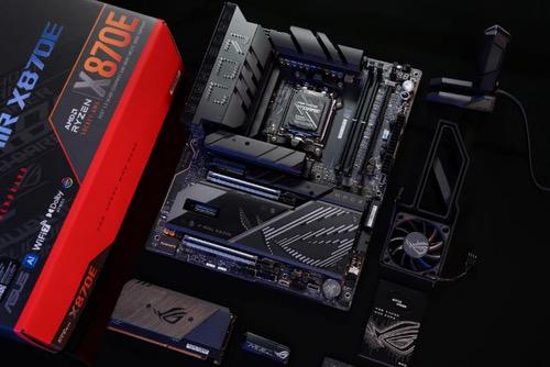 华硕rog x870e apex主板助9850x3d创4项超频纪录