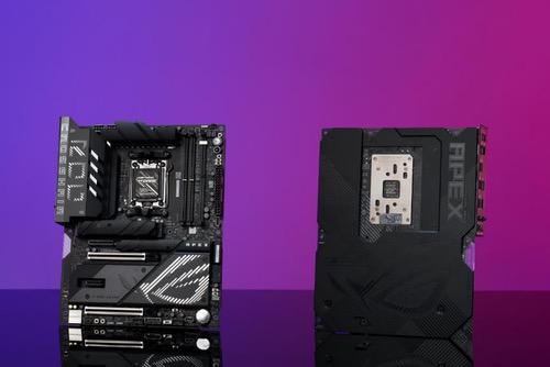 华硕rog x870e apex主板助9850x3d创4项超频纪录